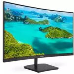 PHILIPS MONITOR 23.8'', HOME, F, VA, CURVED, FHD 1920 X 1080, 75Hz, 4MS, 250CD/M2, TILT, VESA, VGA, HDMI, 3YW, BLACK