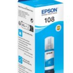 EPSON INK BOTTLE CYAN 108, 1 x 70.0 ml, 2, 100 (10x15cm) photos, FOR L18050, L8050