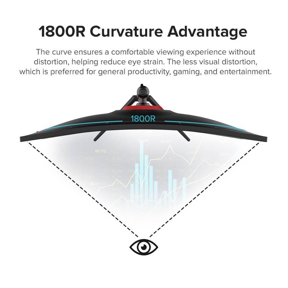 Armaggeddon Gaming Monitor 34'' Curved 1800R 3.5K 180Hz 1ms XC34UWQHD Super 180 Black - Image 10