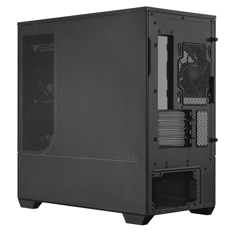 ASUS PC Case Prime mATX Panoramic Curved Tempered Glass Panels Aura Sync Light Band 3x Pre-Installed Fans USB-C AP202 ARGB Black - Image 11