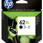 HP INK CARTRIDGE BLACK, HP 62XL, FOR MOBILE PRINTERS 200 & 250, 600 PAGES