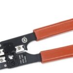 CRIMPING TOOL FOR RJ-11 TELEPHONE PLUG WITH CUTTER