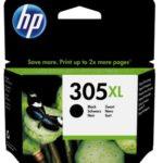 HP INK CARTRIDGE BLACK HIGH YIELD, HP 305XL, FOR PRINTERS 2130, 2710, 2720, 2320, 4120, 2721e, 2710e, 2720e, 4120e, 4130e, 6010e, 6020e, 6420e - 240 PAGES