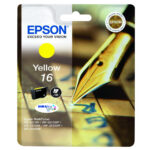 EPSON INK CARTRIDGE YELLOW 16, 1 x 3.1 ml, 160 PAGES, FOR WF-2010W, WF-2530WF, WF-2520NF, WF-2510WF, WF-2750WF