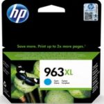 HP INK CARTRIDGE CYAN HIGH YIELD, HP 963XL, FOR PRINTERS OFFICEJET 9010, 9013, 9020, 9023, 9010e, 9012e, 9022e - 1.600 PAGES
