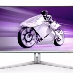PHILIPS MONITOR 49'', EVNIA, GAMING, CURVED, CUR QD OLED, G, 5120X1440, 240 Hz, 0.03 MS, 32:9, G-SYNC, AMD FREESYNC™ TECHNOLOGY-PREMIUM PRO, SPEAKERS, HEIGHT ADJUSTABLE, SWIVEL, TILT, HDMI X 2, DP X 1, USB-C, USB HUB, WHITE, 3YW