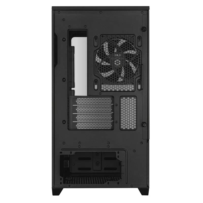 ASUS PC Case Prime mATX Panoramic Curved Tempered Glass Panels Aura Sync Light Band 3x Pre-Installed Fans USB-C AP202 ARGB Black - Image 12