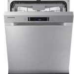 SAMSUNG DISHWASHER, D, FREE STANDING, 85KWH, 14 SETS, 7 PROGRAMS, QUICK PROGRAM, DELAYED START, HALF LOAD, AQUA STOP, CHILD LOCK, (HxWxD) 84.5x59.8x60.0cm, SILVER