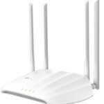 TP-LINK ACCESS POINT WIRELESS AC1200 DUAL BAND, 1 X GIGABIT LAN PORT, 4 X EXTERNAL ANTENNAS, WPS/ RESET/ ON /OFF BUTTON, RANGE EXTENDER/ CLIENT/ MULTI-SSID MODE, WPA/WPA2, CAPTIVE PORTAL, WHITE
