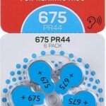 MAXELL BATTERIES PR44 (675) 6BS ZINC AIR FOR HEARING AIDS 4043752334500