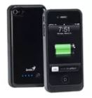 GENIUS POWER BANK-PACK ECO-i100, FOR iPHONE 4/4S, 1850mA BATTERY CAPACITY, SYNC WHEN CHARGING, BLACK