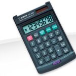 CANON CALCULATOR LS39EBL, 8 DIGIT, DUAL POWER, EUR CONVERTER, BLACK