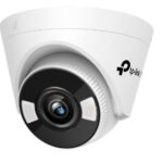 TP-LINK NETWORK CAMERA OUTDOOR TURRET VIGI, 4MP FULL-COLOR, 2.8mm FIXED LENS, SMART DETECTION, ACTIVE DEFENSE, REMOTE MONITORING, SMART VIDEO CODING, MIC, SPEAKERS, MICRO SD CARD, LAN, WIFI, PoE/12V DC, WATERPROOF, 2YW