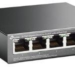 TP-LINK SWITCH 5PORTS GIGABIT, 4PORTS PoE  AND 1 PORT GIGABIT LAN, 56W, UNMANAGED, DESKTOP, UK PLUG