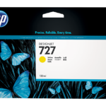 HP INK CARTRIDGE YELLOW, HP 727, 130ML, FOR DESIGNJETS T920, T930, T1500, T1530, T2500, T2530 SERIES