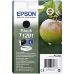 EPSON INK CARTRIDGE BLACK T1291, 1 x 11.2 ml, 380 PAGES, FOR SX420W/ 620FW/ 440W/ 430W/ 435W/ 230/ 235W/ 445W, BX320FW/ 525WD/625FWD/305FW/925FWD/535WD/305FW/630FW/935FWD, WF-7515/7525/3010DW/3520DWF/3530DTWF/3540DTWF, B42WD