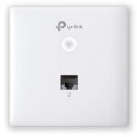 TP-LINK ACCESS POINT AC1200, WIRELESS INDOOR WALL PLATE, DUAL BAND, 2X GIGABIT PORTS, 2 X INTERNAL ANTENNAS, MU-MIMO, BAND STEERING, LOAD BALANCE, OMADA APP