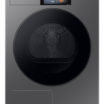 SAMSUNG DRYER 9KG, A, 19 PROGRAMS, 79KWH, WIFI, HEAT PUMP, DIGITAL INVERTER MOTOR, REVERSIBLE DOOR, BLACK DECO + GLASS DOOR, DARK SILVER