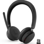 LENOVO ANC HEADSET 6550 (TEAMS), DUAL-MODE, WIRELESS, BLUETOOTH, 20Hz-20 kHz, 1x UNIDIRECTIONAL MIC, 4x OMNIDIRECTIONAL MIC, 640 mAh, 3YW, BLACK
