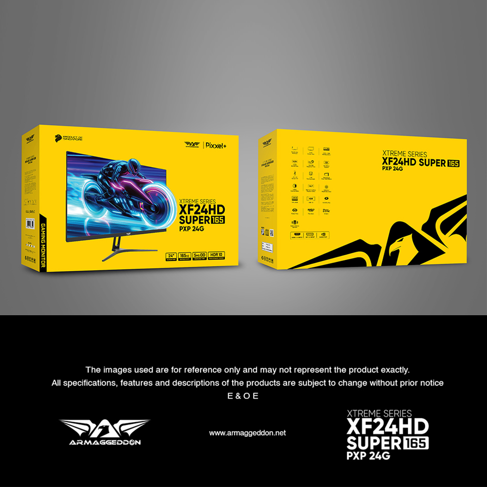 Armaggeddon Gaming Monitor 24'' Slim Frame FHD IPS 165Hz 1ms PXP24G Black - Image 15