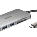 DLINK ADAPTER 6-IN-1 USB-C HUB, HDMI 4K@60HZ, USB C, USB A, PD 100WATTS; 2*USB-A 3.1 GEN2 DATA TRANSFER 10GB/S 5V/1.5A FAST CHARGING; 2*USB-C 3.1 GEN2 DATA TRANSFER 10GB/S 5V/1.5A FAST CHARGING