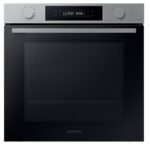 SAMSUNG OVEN BUILT IN, ELECTRIC, A+, 1800W, 76L, 20 AUTOMATIC PROGRAMS, NATURAL STEAM, OVER VOLTAGE CONTROL, LED DISPLAY, DOUBLE ROTARRY SWITHCES, CERAMIC INNER COATING, WIFI, SMARTTHINGS, BLACK AND SILVER