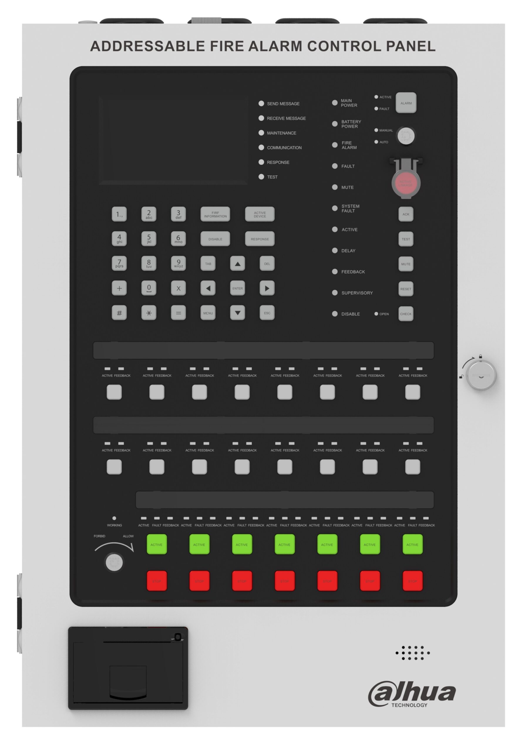Dahua Addressable Fire Alarm Control Panel (2 Loops-508 Devices) HY-1025-AB
