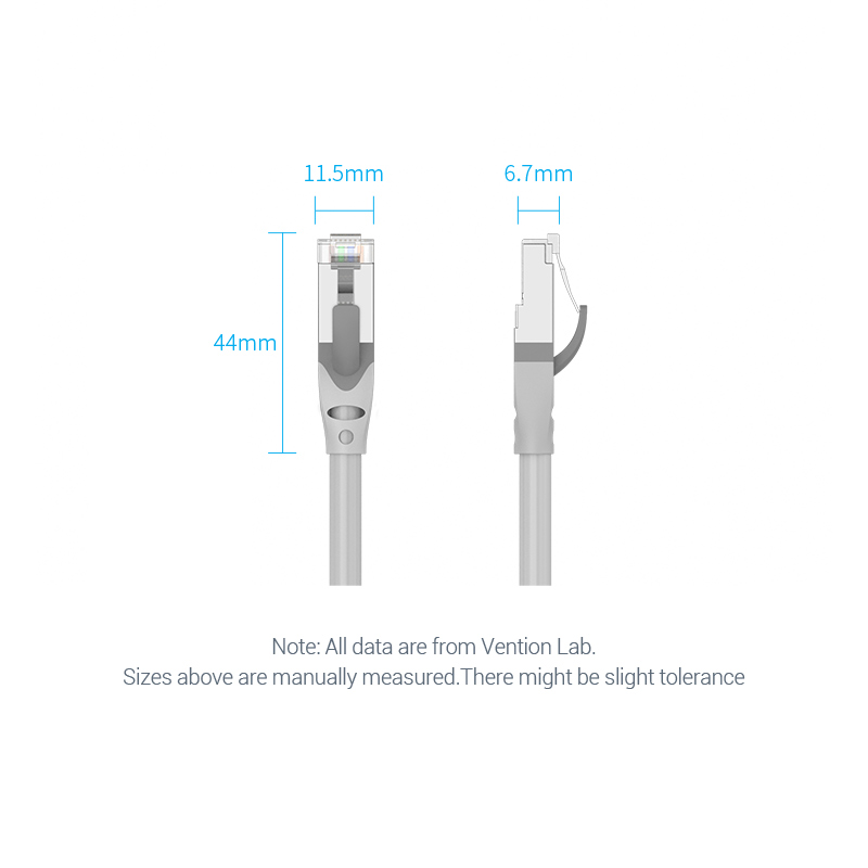 Vention NETWORK Cable CAT6A SFTP 15.0m Grey IBHHN - Image 13