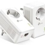 TP-LINK POWERLINE AV1000, PASSTHROUGH, TWIN PACK, 1 X GIGABIT PORT, 128-BIT AES ENCRYPTION, PLUG AND PLAY, UK PLUG