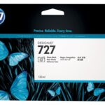 HP INK CARTRIDGE PHOTO BLACK, HP 727, 130ML, FOR DESIGNJETS T920, T930, T1500, T1530, T2500, T2530 SERIES