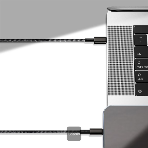 Baseus Cable Lightning to USB-A Tungsten Gold Series Braided 2.0m Black - Image 7