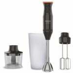 TAURUS HAND BLENDER, BAPI 1200 ROCKET COMPLET, 1200W, 20 SPEEDS, TURBO FUNCTION & ROTATION SYST, ICE CRUSHER, BPA FREE, S/S BLADES BLEND&CHOP, DISHWASHER SAFE, CHOPPER JAR & MEASURING CUP, ANTI-SPLASH, ERGONOMIC, BLACK