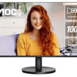 AOC MONITOR 27'' BUSINESS, E, IPS, FULL HD, 100 HZ, 1 MS, SPEAKERS, TILT, HDMI AND VGA INPUTS, VESA COMPATIBLE, BLACK
