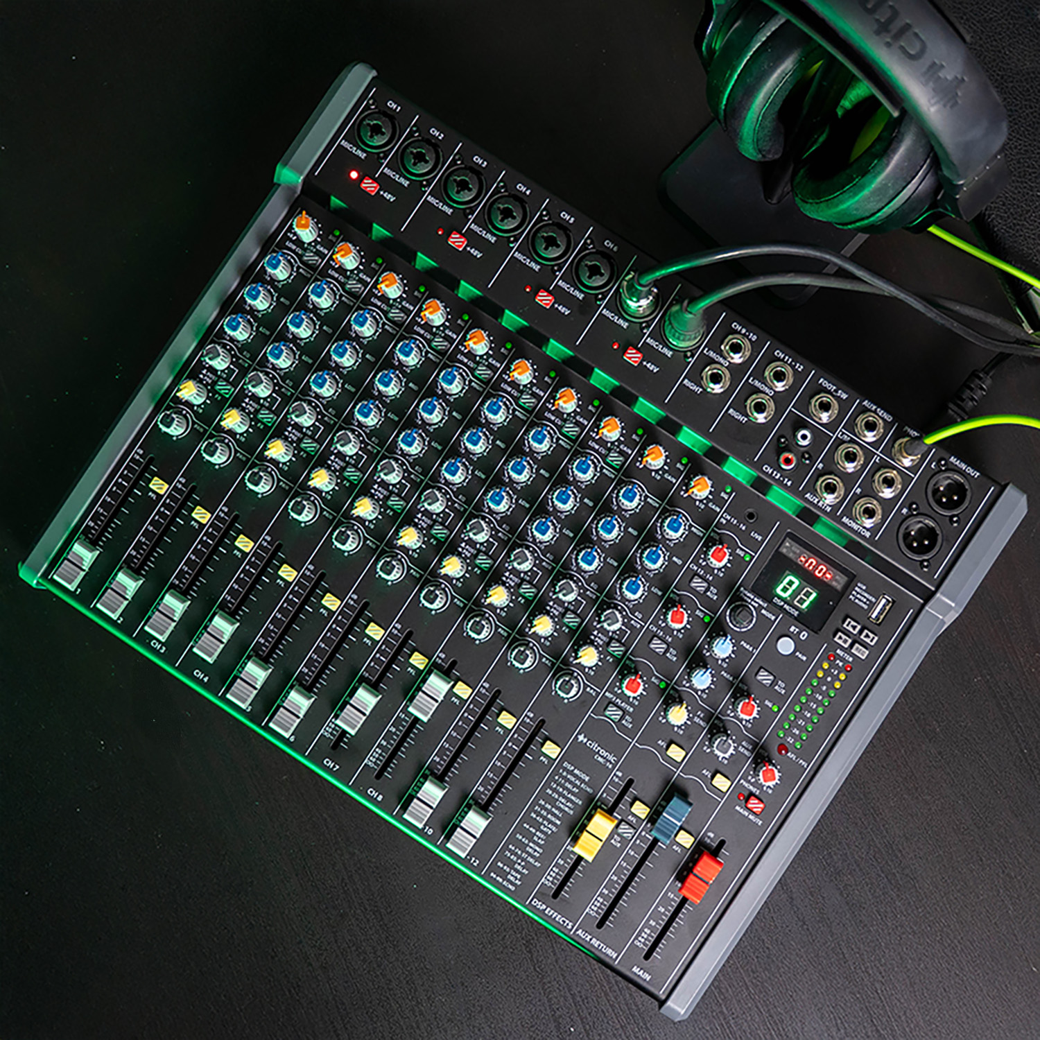 Citronic CMC-16 16ch Mixer Console with DSP USB Play-Record BT & PC Connectivity 170.942UK - Image 3