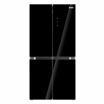 VOX REFRIGERATOR MULTI DOOR, E, TOTAL NO FROST, 4-DOOR, 305L, 295KWH, ANTIBACTERIAL PROTECTION, QUICK COOL & FREEZE MODE, MODE CONTROL DISPLAY, SILENT WORK, HxWxD 1.77x0.83x0.65, BLACK GLASS