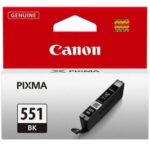 CANON INK CARTRIDGE CLI-551 BLACK PIGMENT FOR IP7250, MG6350, MG5450, MX925, MG7150, MG5550, MG7550, IX6850, MG5650