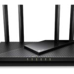 TP-LINK ROUTER WIRELESS AX3000 DUAL BAND, 3 X GIGABIT LAN PORTS, 1 X GIGABIT WLAN PORT, 1 X 2.5 GBPS WLAN PORT, 4 X EXTERNAL ANTENNAS, USB 3.0, OFDMA, DFS, QOS, WPS/ WIFI/ RESET/ ON/OFF BUTTON, ROUTER/AP MODE, WPA/WPA2/WPA3, BLACK