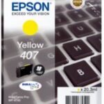 EPSON INK CARTRIDGE YELLOW L 407, FOR WF-4745DTWF 1900 PAGES