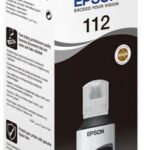 EPSON INK BOTTLE BLACK 112, 1 x 127.0 ml, 7, 5K PAGES, FOR ITS L6550, L6570, L6580, L15150, L15160, M15140, L11160, L6490, L6460, L15180
