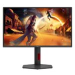 AOC MONITOR Q25G4SR, GAMING 25'', G, 300HZ, FAST IPS, 2560x1440, 0.3 MS, 80M:1, 300 CD/M², TILT, HEIGHT ADJUSTABLE, SWIVEL, PIVOT, 2X HDMI, DISPLAY PORT, 3YW, BLACK-RED
