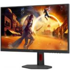 AOC MONITOR 27'', GAMING, F, FAST IPS, 3840x2160, 80M:1, 0.5MS/0.3MS, 400 CD/M², 160Hz/320Hz, TILT, HEIGHT ADJUSTABLE, SWIVEL, PIVOT, 2 X HDMI, 1 X DISPLAY PORT, USB HUB, 3YW, BLACK-RED
