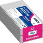 EPSON INK CARTRIDGE MAGENTA SJIC22P(M), FOR TM-C3500 LABEL PRINTER