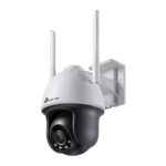 TP-LINK NETWORK CAMERA OUTDOOR PAN/TILT VIGI, 4MP FULL-COLOR, IR NIGHT VISION, 4mm FIXED LENS, SMART DETECTION, ACTIVE DEFENSE, REMOTE MONITORING SMART VIDEO CODING, WI-FI, SPEAKERS, MICRO SD CARD, LAN, WATERPROOF, 2 YR