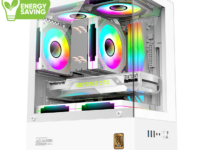 Armaggeddon Gaming Case M-ATX AQUARON NEMO White (3x Chroma Fans & 250W 80+ PSU)
