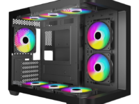 Armaggeddon Gaming Case ATX AQUARON X-Curve GiGa 10 E X10 With 10x ARGB Fans Black