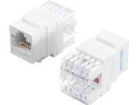 Vention NETWORK Keystone Jack CAT6 UTP 180 degrees White IRHW0