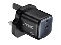 Unitek Charge Wall GaN 45W USBCx2 UK P1129 Black
