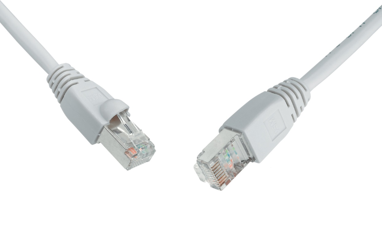 Solarix Ethernet Patch Cord CAT6a SFTP CU 0.5m Grey