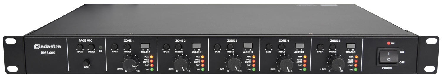 Adastra RMS605 100V 5x60W Class D Amplifier 953.152UK