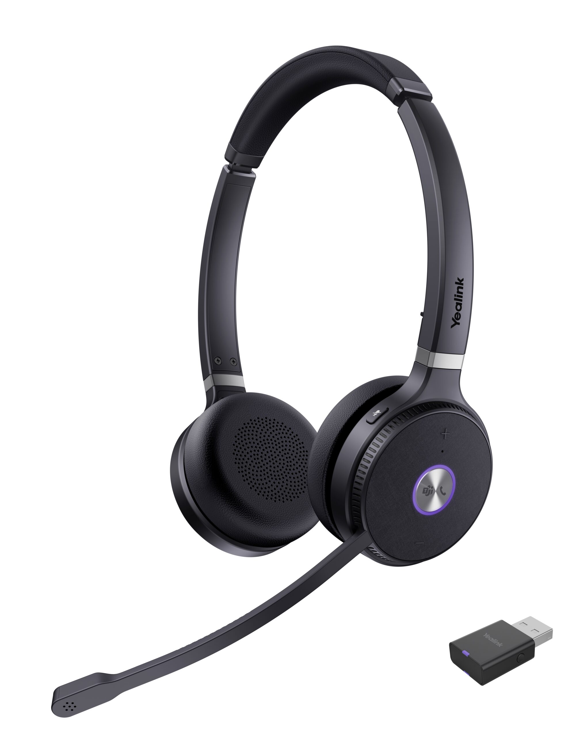 Yealink Headset Wireless DECT with Dongle WH62 Dual Portable Teams 150m